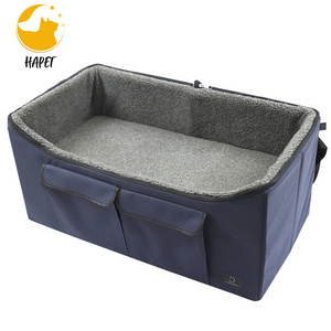 Dog Large Booster Car Seats Bed Pet Dog Car Basket Travel Safety Bed Pet Car Seat Outdoor Dog Bed For Back Seat