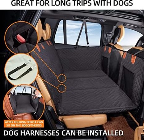 Dog Bed Inflatable for Car Camping Air Mattress Dog Hammock for Car Travel Bed Back Seat Extender for Dogs