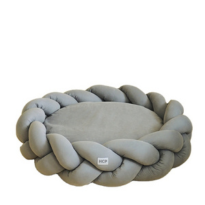 Machine Washable Large Dog Bed with Removable  Cover Dog Bed Cushion and Non-Slip Bottom Luxury Dog Bed