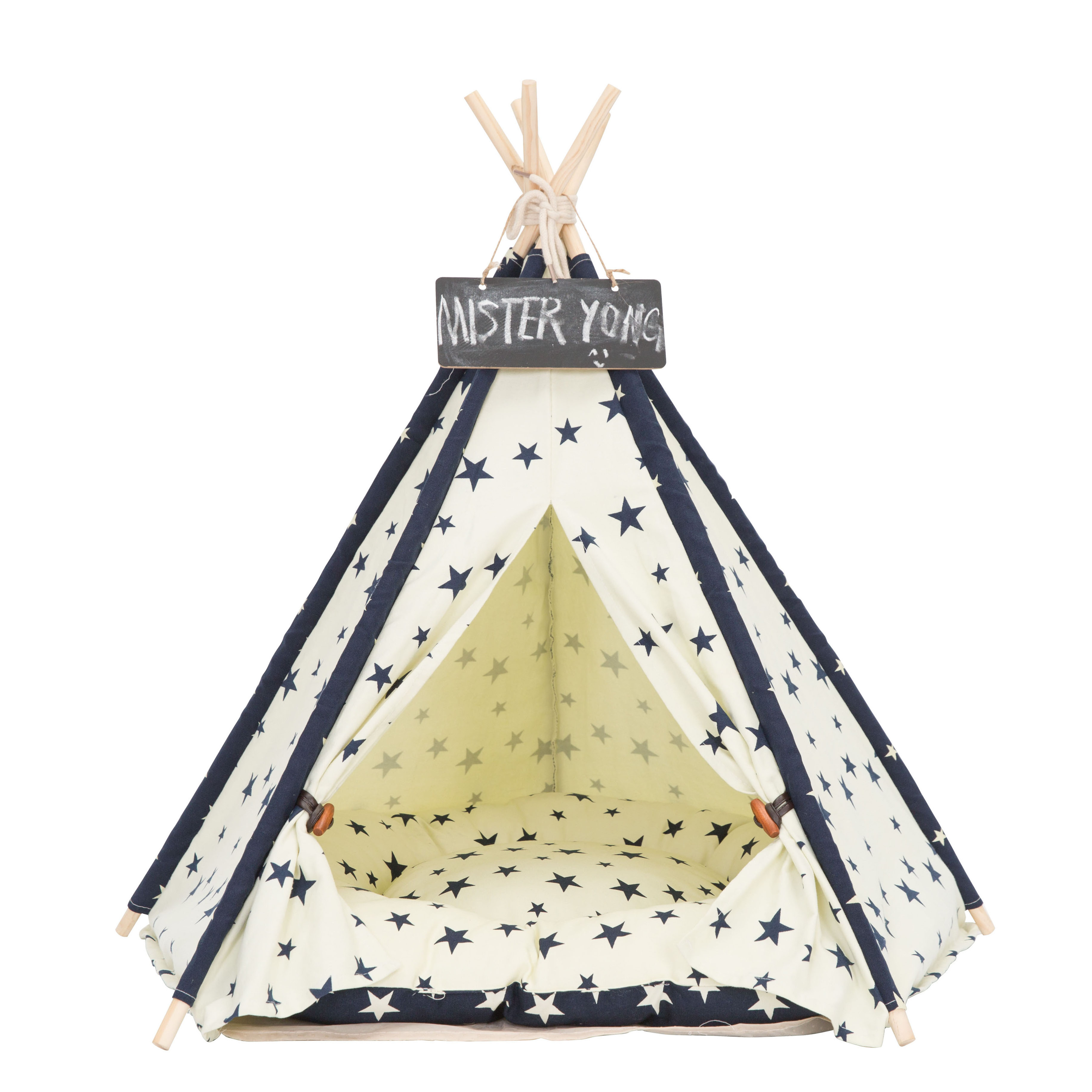 Customized Logo Pet Teepee Tent for Dogs Puppy Cat Bed Tent Portable White Canvas Dog Cute House Indoor Tent Opp Bag Floral