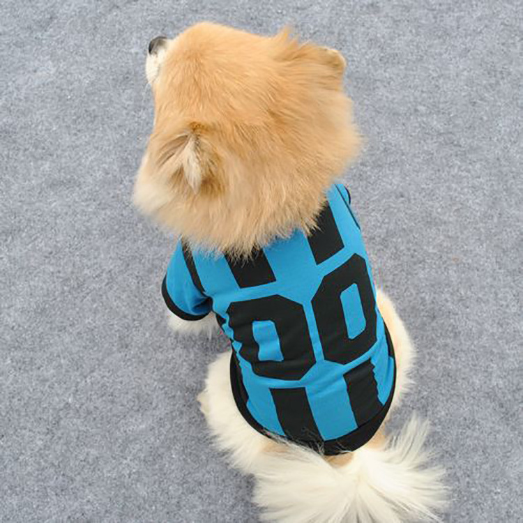 Yiwu Hapi Wholesale Sport Football Pet Dog Clothes Small Cooling Spring Summer Pet Dog Clothes for Dogs