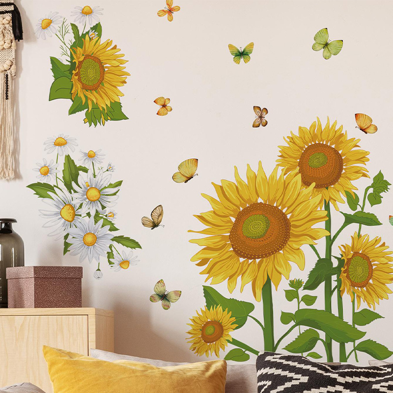 Wholesale Custom Wall Sticker PVC Fashion Removable Girls Room Eyelash Eye Butterflies Decorative Wall Sticker For Girls Bedroom