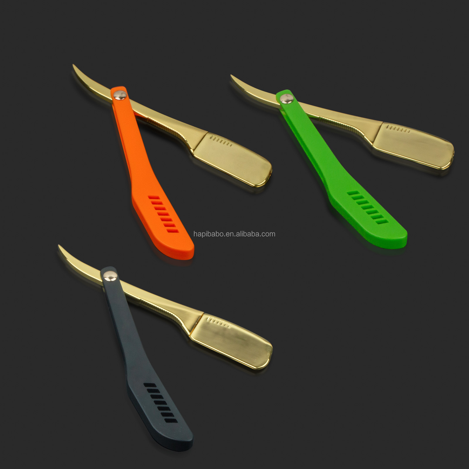 2023 New Design Durable ABS Handle Straight Razor Shaving Knife Folding Portable Professional Japanese Razor For Women Men