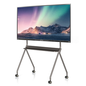 86 Inch Mobile Tv Smart Board Interactive Touch Screen Whiteboard With Speaker