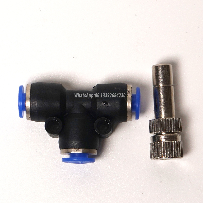 Water Sprayer Nozzle Moisturizing Micro Fog Anti Drip Pipe Fitting Slip lock Atomization Nozzle