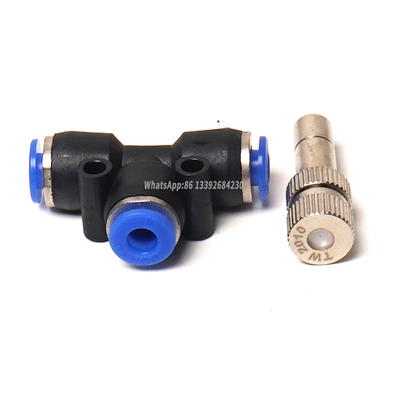 Water Sprayer Nozzle Moisturizing Micro Fog Anti Drip Pipe Fitting Slip lock Atomization Nozzle