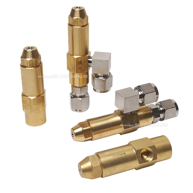 connect with 8mm pipe air mist fog spray oil burner SS304 Push In Connector Waste Oil Burner Nozzle