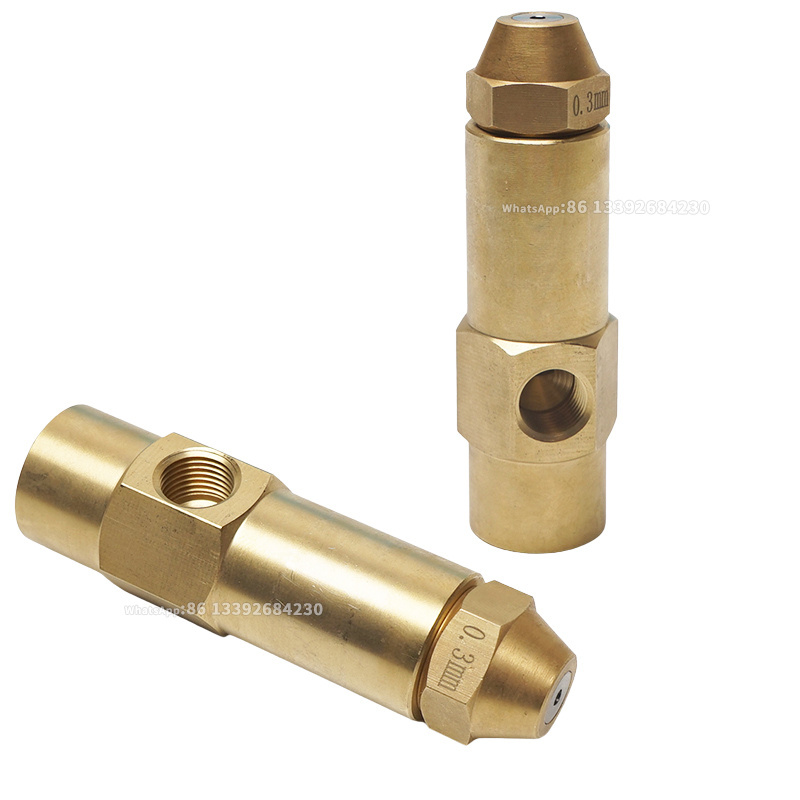 connect with 8mm pipe air mist fog spray oil burner SS304 Push In Connector Waste Oil Burner Nozzle