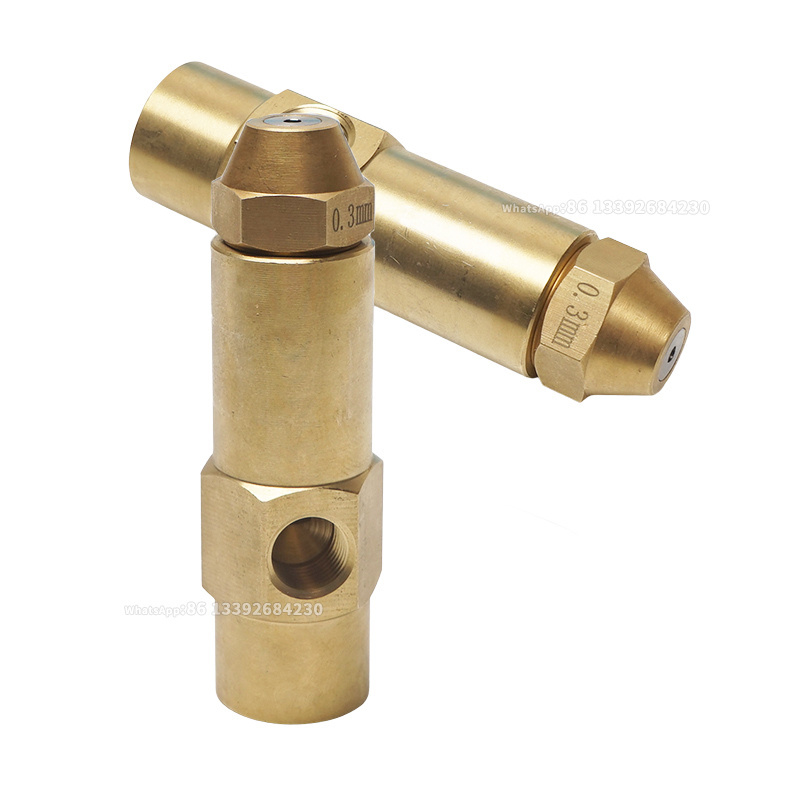 connect with 8mm pipe air mist fog spray oil burner SS304 Push In Connector Waste Oil Burner Nozzle