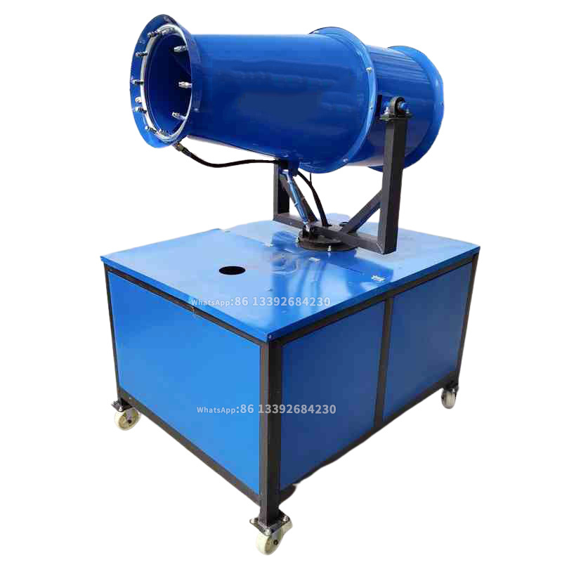 fog cannon ring 360 degree 100M rotation long range fog sprayer cannon for dust control