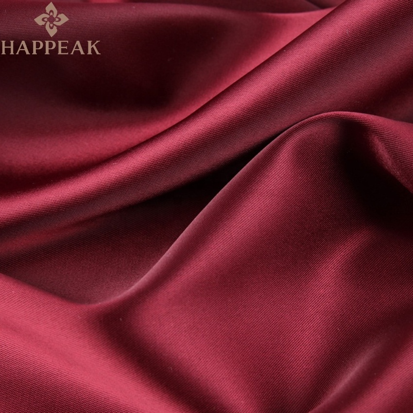 HAPPEAK Wholesale Duchess Satin Silk Fabric Soft Stretchy Polyester Matt Satin Fabric