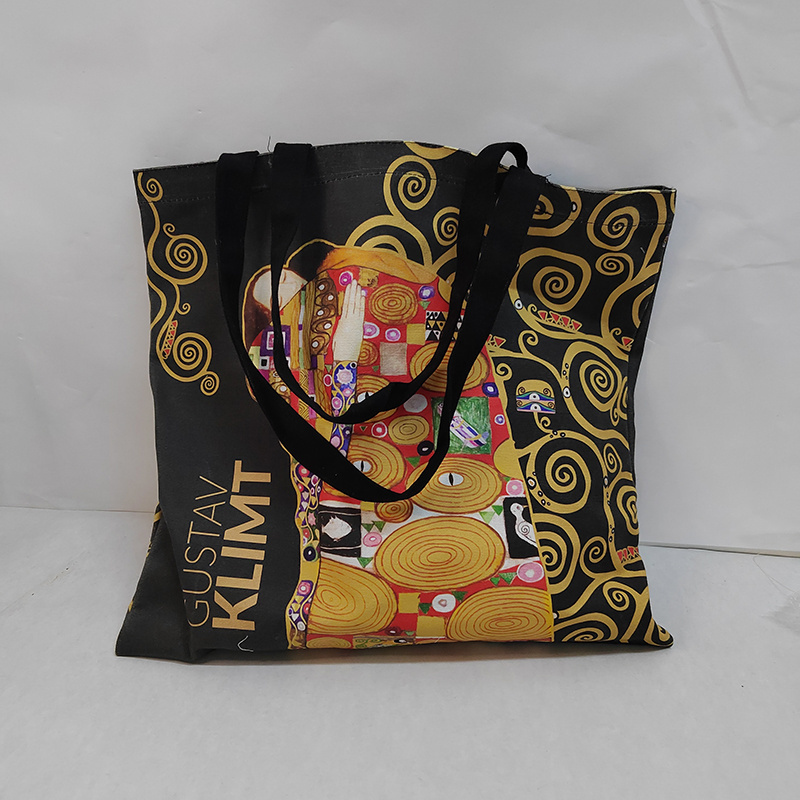 2023 new designs full color printing  cotton  tote bags in customized Promotional Gift cotton bags shopping bag