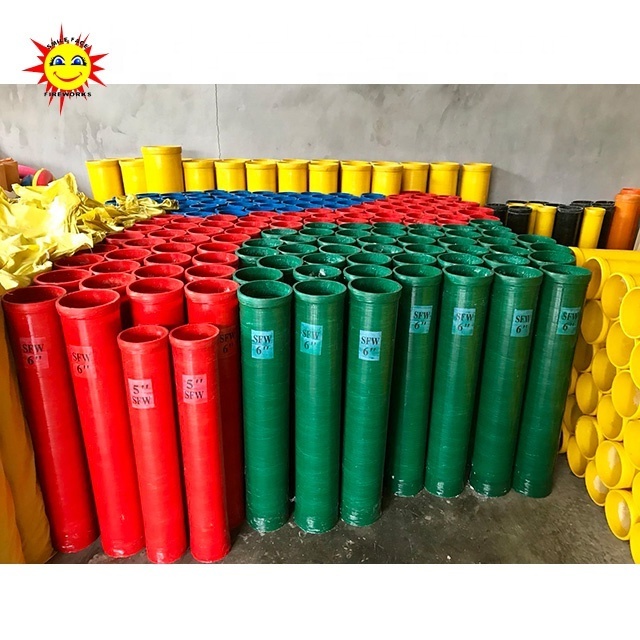 12 inches Fiberglass single shots shells display fireworks mortar tubes shells