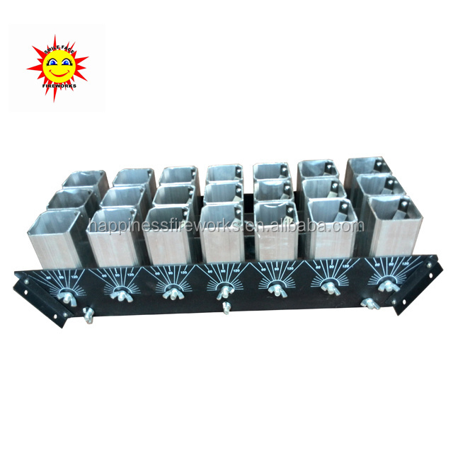 2 inch 21 shots single shots aluminium alloy shell fireworks display rack