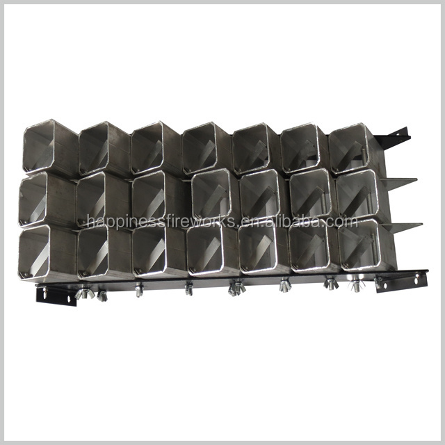 2 inch 21 shots single shots aluminium alloy shell fireworks display rack