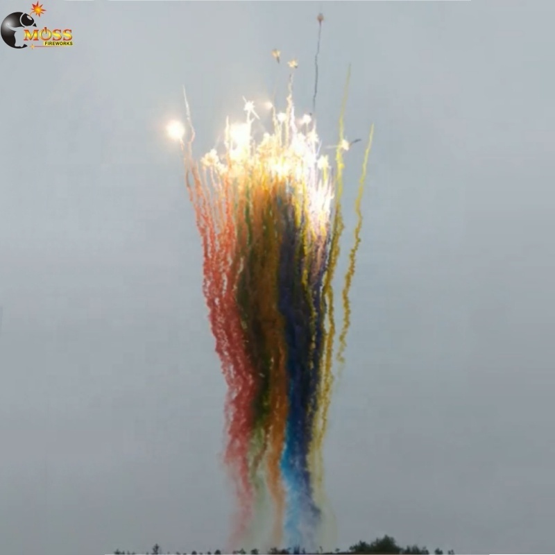 125 Shots Color Smoke Fireworks Firecrackers New Year Sky Shot Wedding Fireworks Wholesale