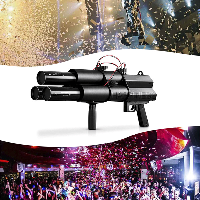 20W Electric Rechargeable Confetti Cannons Gun Professional DJ Handheld Confetti Launcher Confetti Gun for Concerts/Parties