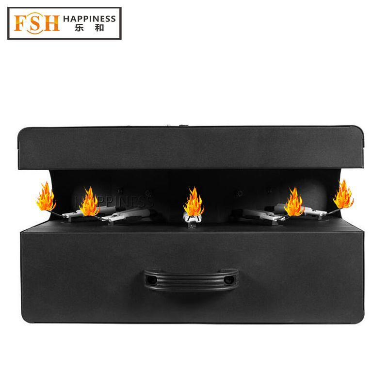 5 Heads Flame Machine Stage Special Effects Props Effect Flame Device Fire Column DMX512 Control Performance Activities Outdoor