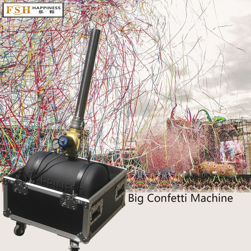 Big Confetti Machine Flight Case Packing Confetti Streamer Launcher Stadium Shot Confetti Cannon For Celebration