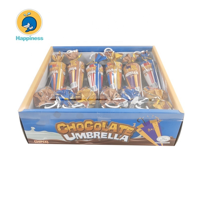 halal umbrella shape cone chocolate candy