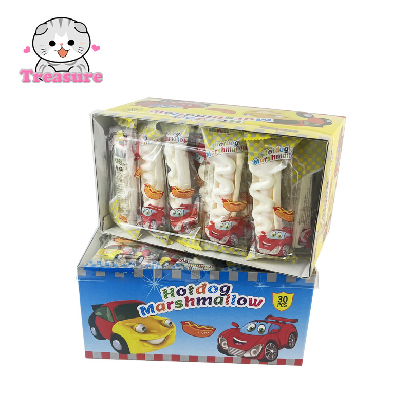 Halal Hot Dog Shaped Marshmallows Sweets Candy