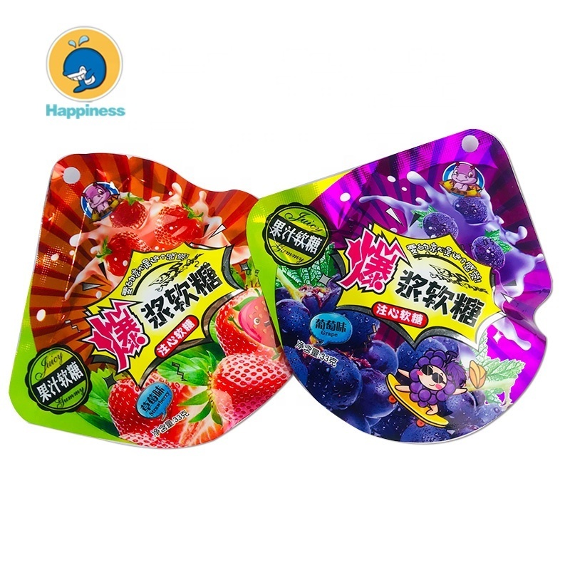 Fruit mixed chewing candy juice sour gummy candy