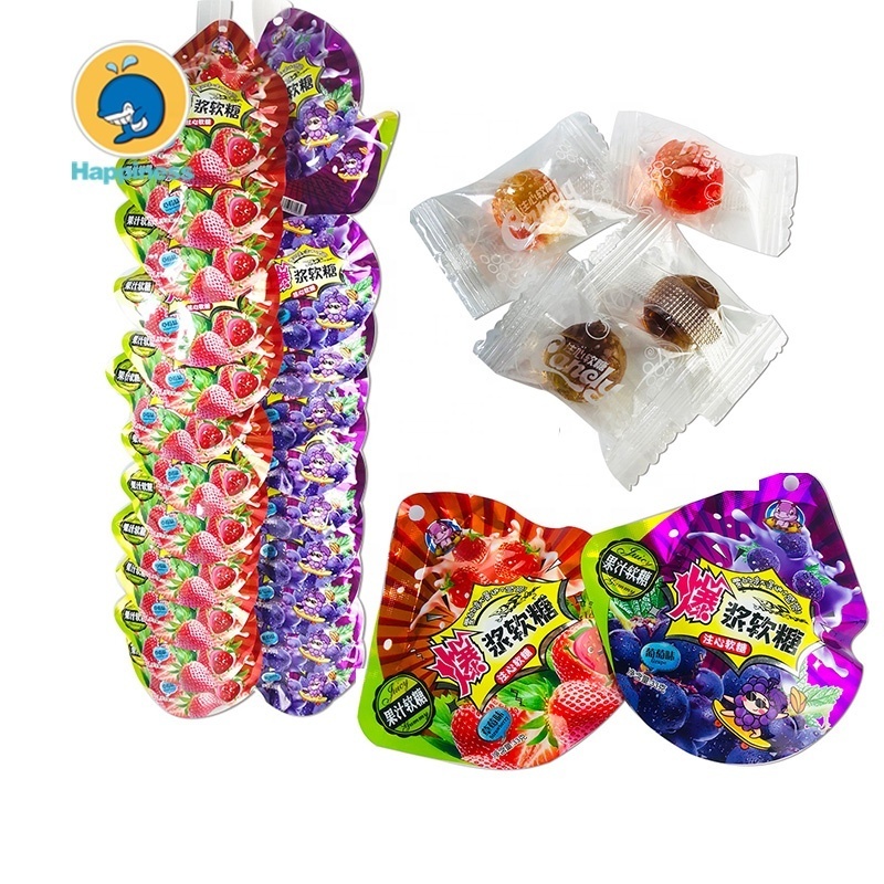 Fruit mixed chewing candy juice sour gummy candy