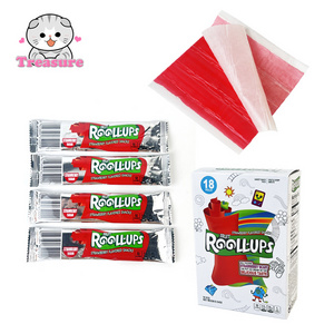 High Quality Sweet Fruit Flavor Jelly Gummy Fruit Roll Ups Candy