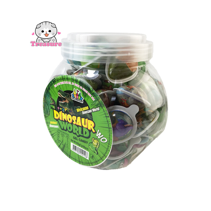 Halal for wholesale dinosaur shape ball round 3d gummy candy