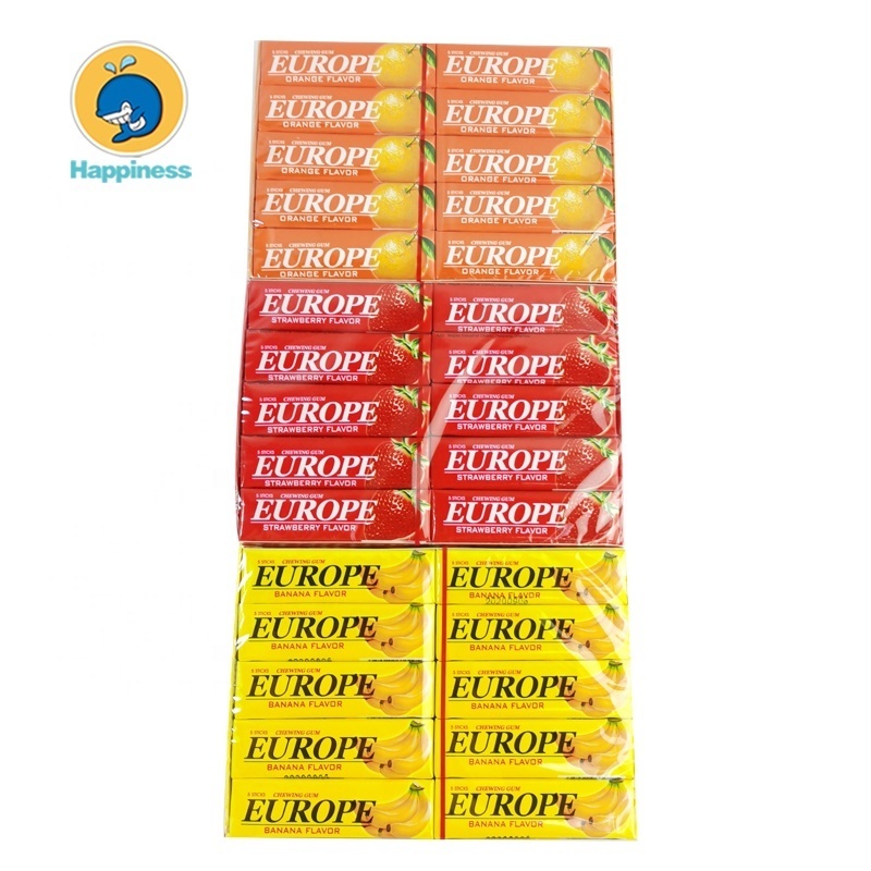 hot sale banana flavor europe stick bubble chewing gum