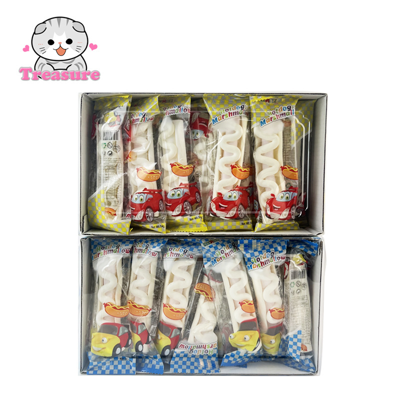 Halal Hot Dog Shaped Marshmallows Sweets Candy