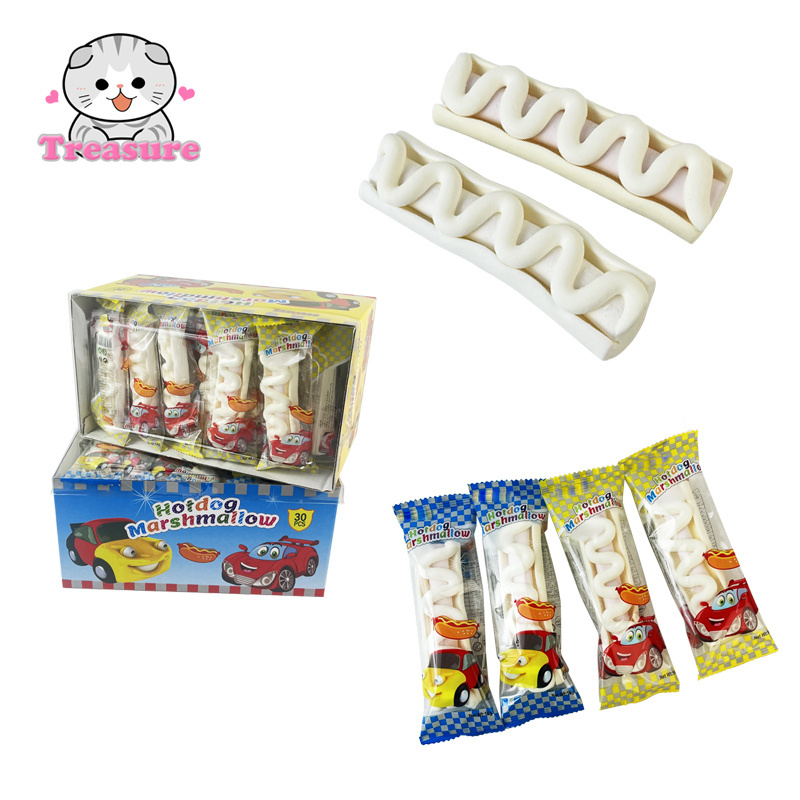 Halal Hot Dog Shaped Marshmallows Sweets Candy