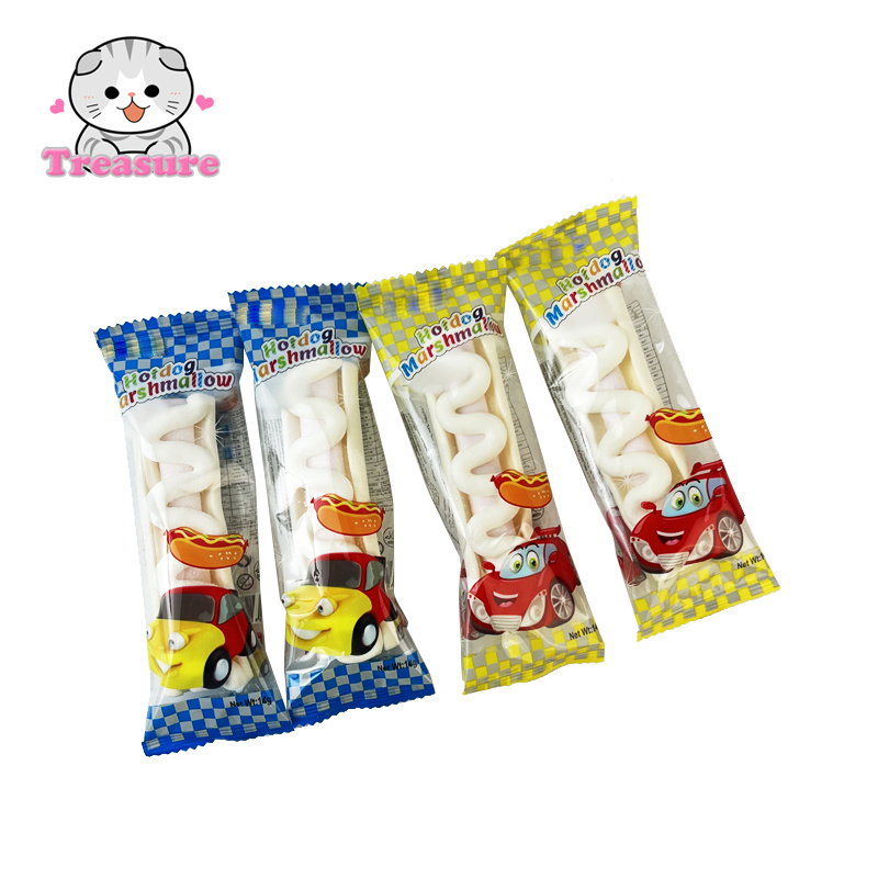 Halal Hot Dog Shaped Marshmallows Sweets Candy