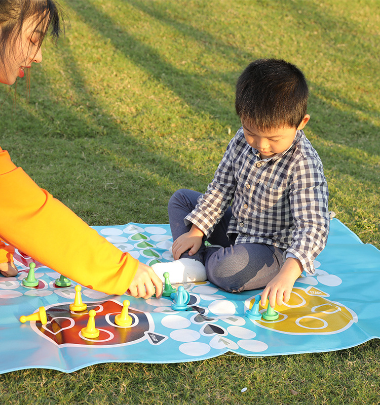 Educational Amusement Outdoor Game Big Size Chess Outdoor Ludo And Chess Plastic Chess Set