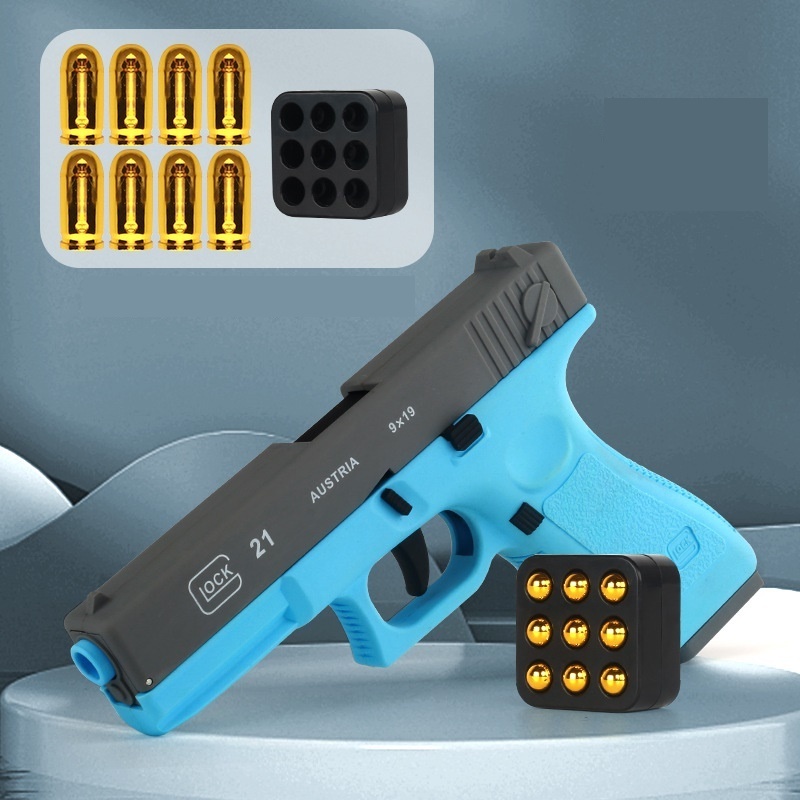 Kids' pure throw shell M1911 toy guns non firing model empty hanging back chamber hand loaded toys