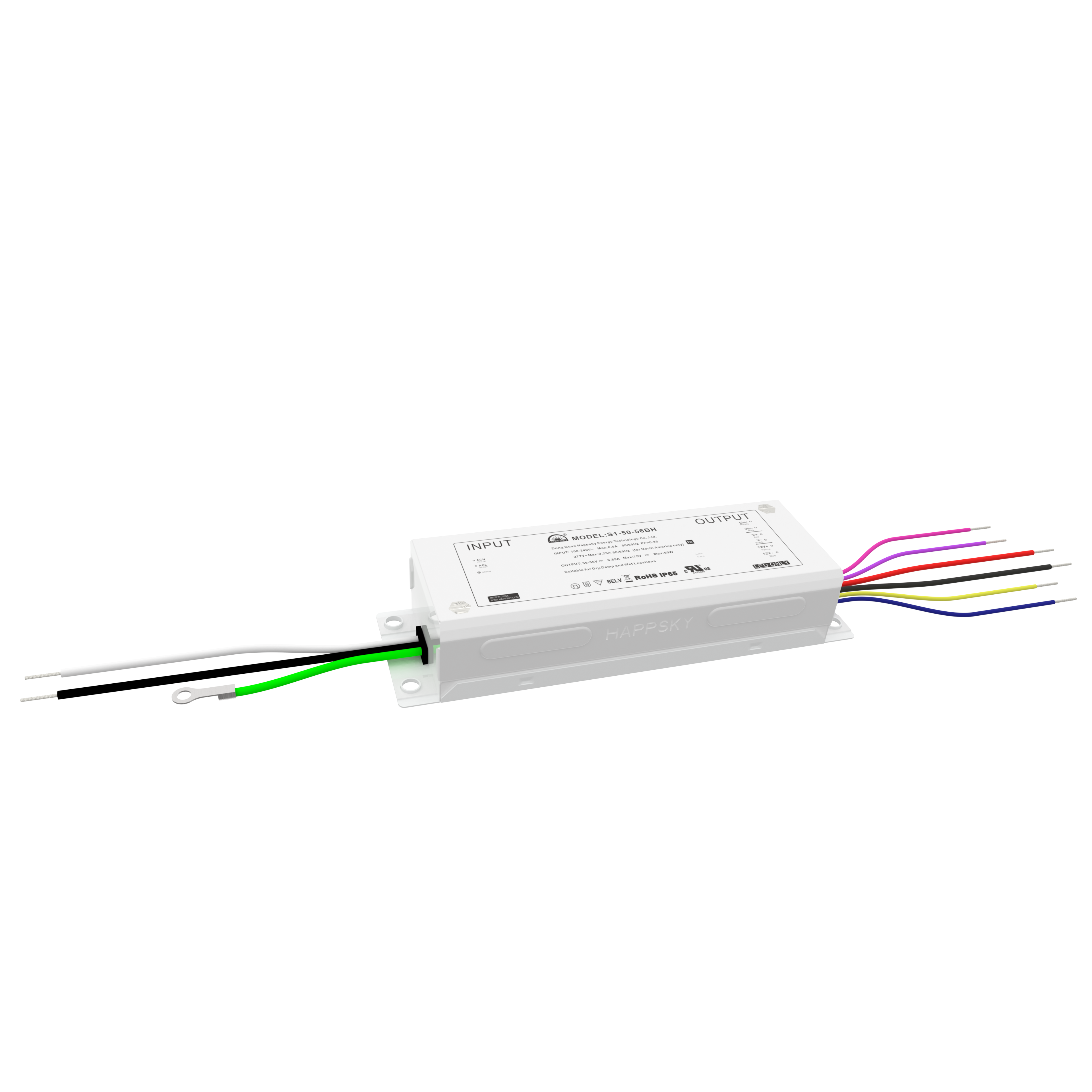 Waterproof IP65 IP67 Constant Current Led Driver 40W 50W Dimmable Driver Led No-flickering