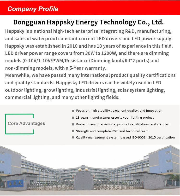 30W Led Driver IP67 Waterproof Constant Current Led Power Supply 0-10V PWM Resistance Dimmable