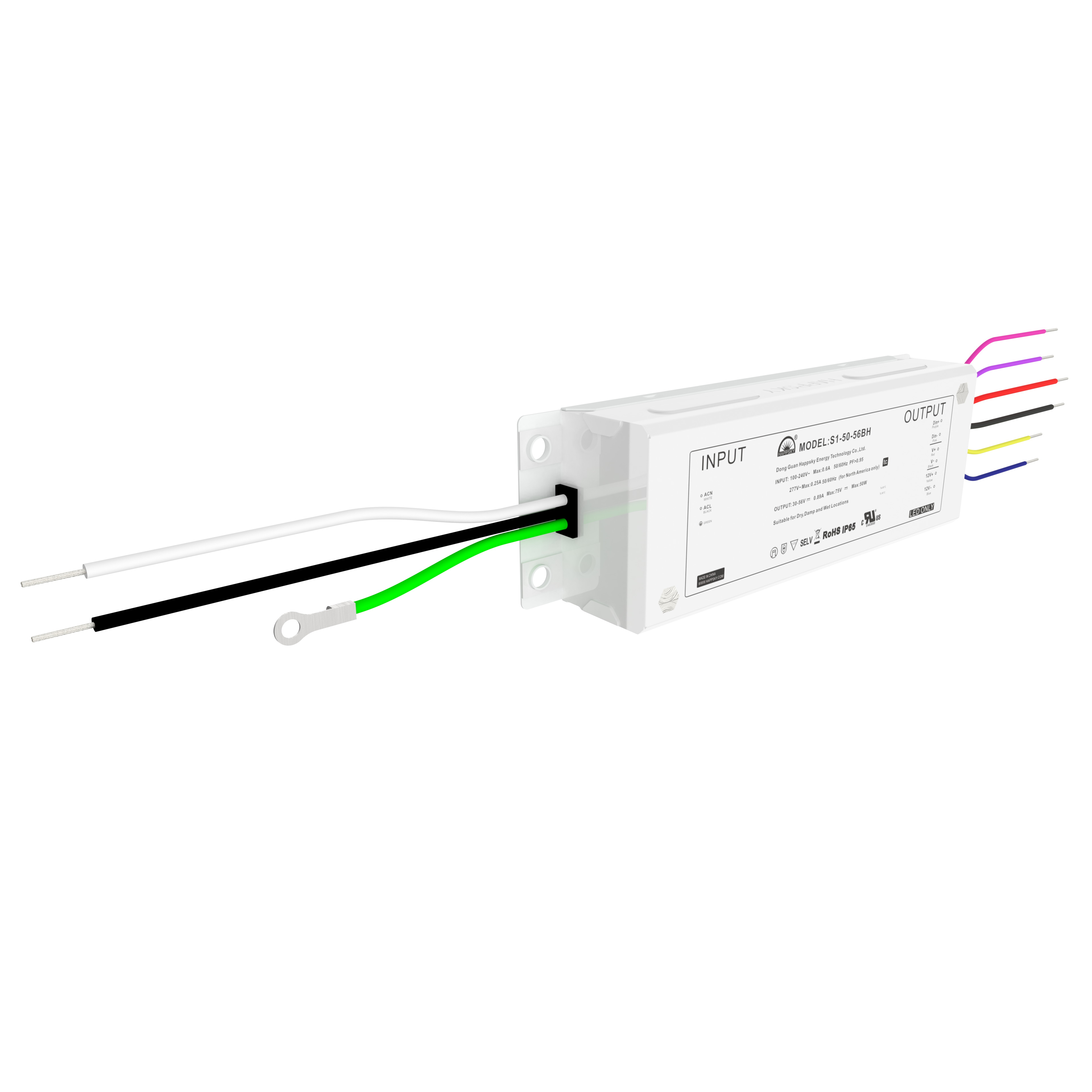 Waterproof IP65 IP67 Constant Current Led Driver 40W 50W Dimmable Driver Led No-flickering