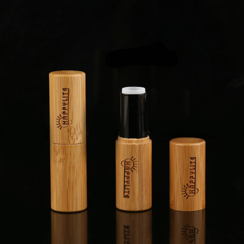 Empty Bamboo DIY Lipstick Lip Balm Gloss Tubes Containers Crayon Chapstick Deodorant Tube Pipe Bottle