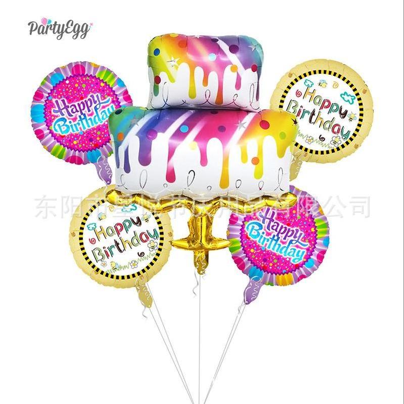 Foil Balloons Lights Round Giant Cartoon Bobo Decorations Arch Kit Decoration Party Water Hot Air Heart Metallic Balloon Blower