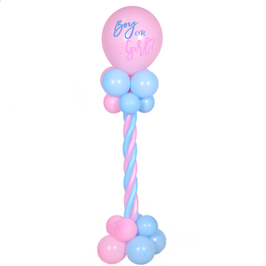 Boys Girls Gender Reveal Balloons Set Latex Balloons for Showing Baby Shower Gender