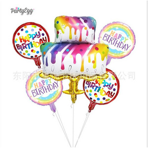 Foil Balloons Lights Round Giant Cartoon Bobo Decorations Arch Kit Decoration Party Water Hot Air Heart Metallic Balloon Blower