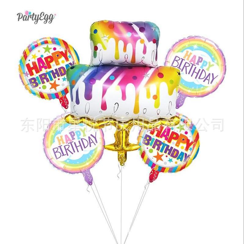 Foil Balloons Lights Round Giant Cartoon Bobo Decorations Arch Kit Decoration Party Water Hot Air Heart Metallic Balloon Blower