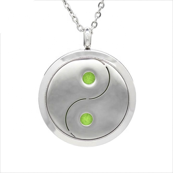 Top Quality Life of Tree Perfume Oil Jewelry Necklace Locket in 361l Stainless steel Material for valentines's gift