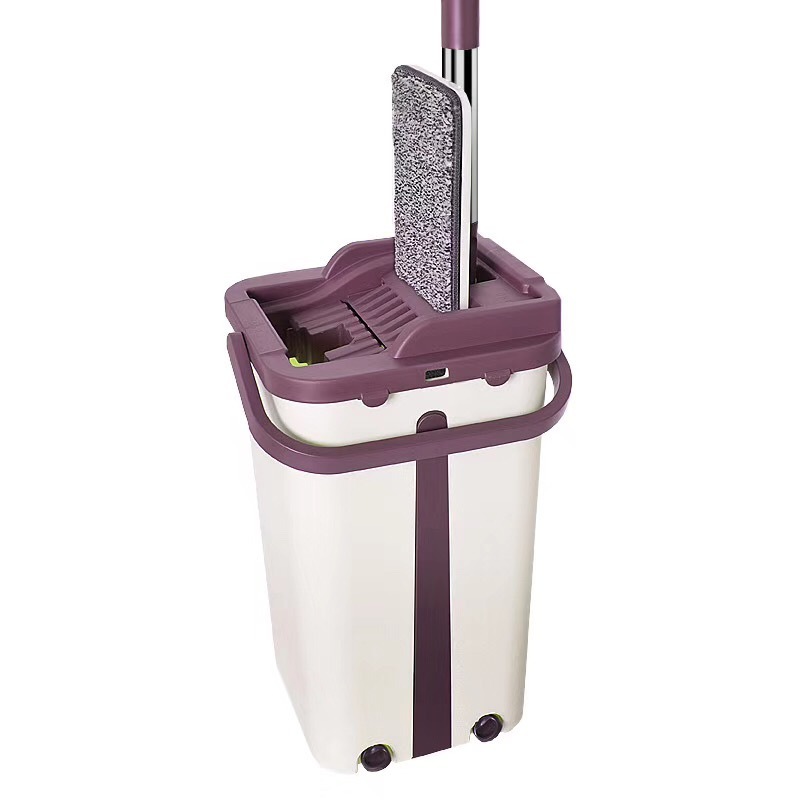 Boomjoy High Quality Wet And Dry Bucket Set Floor Cleaner Flat Mop With Buckets