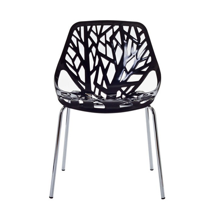 New Design Hot Sale Black Acrylic Louis Dining Chair