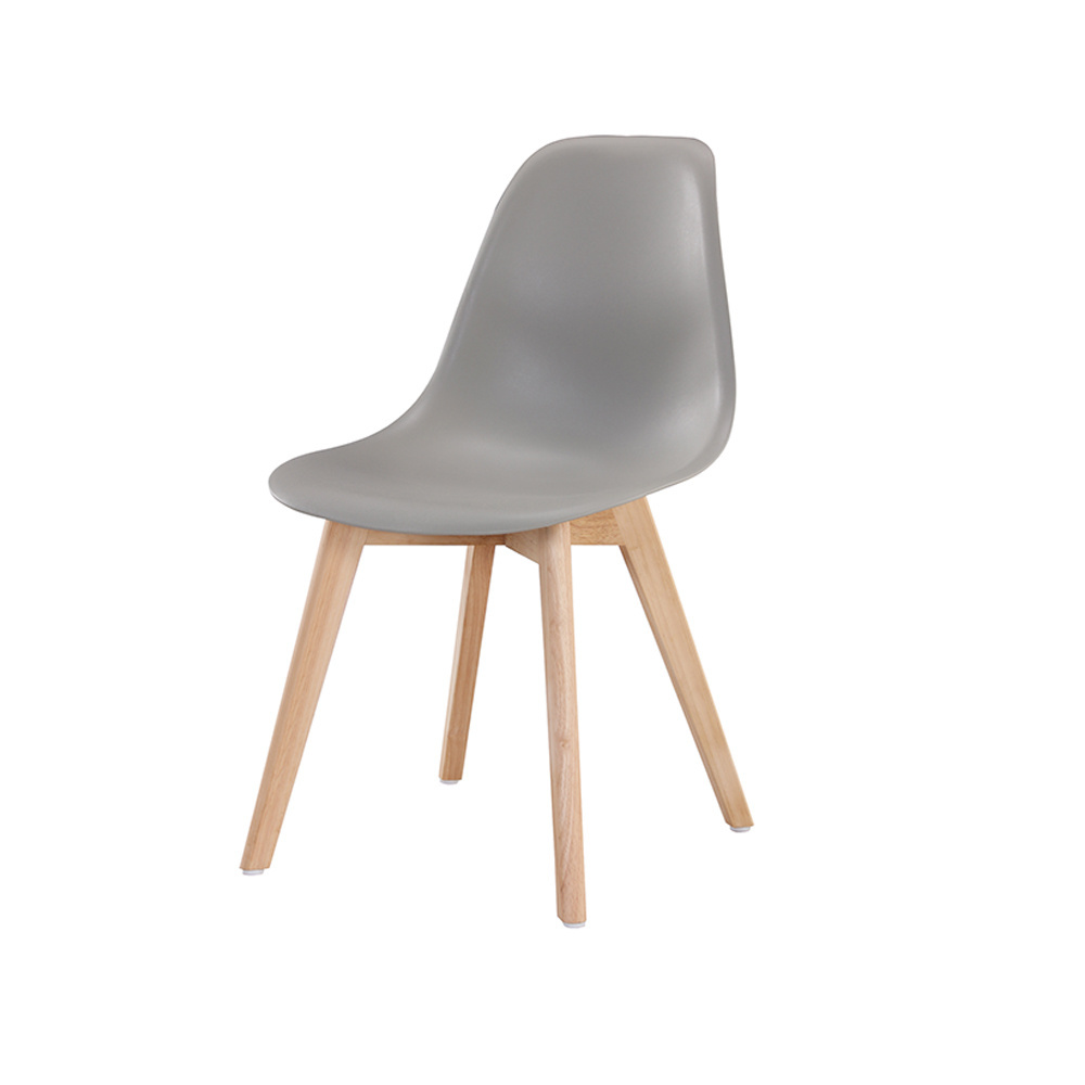 Dining Chairs Kitchen Polypropylene Nordic Plastic chair with Wooden Legs Cheap Modern Home Furniture Contemporary Silla Nordica