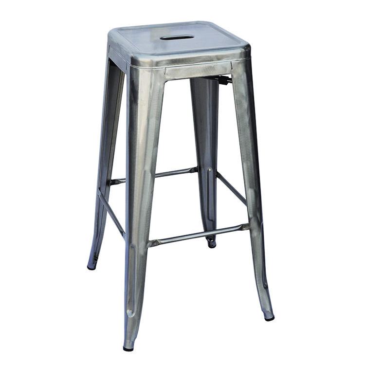 Restaurant furniture chair backless retro bar stool with colorful powder coating