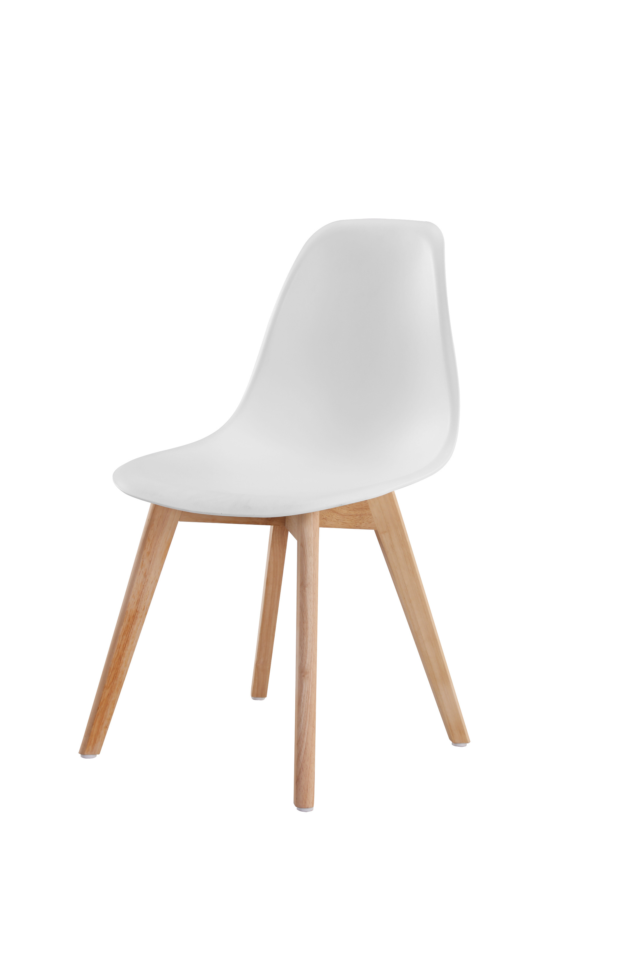 Dining Chairs Kitchen Polypropylene Nordic Plastic chair with Wooden Legs Cheap Modern Home Furniture Contemporary Silla Nordica