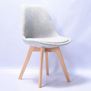 Wholesale Hot Selling High Quality Home Furniture Dining Chair Restaurant Solid Wooden Fabric Seat Dining Room Chair